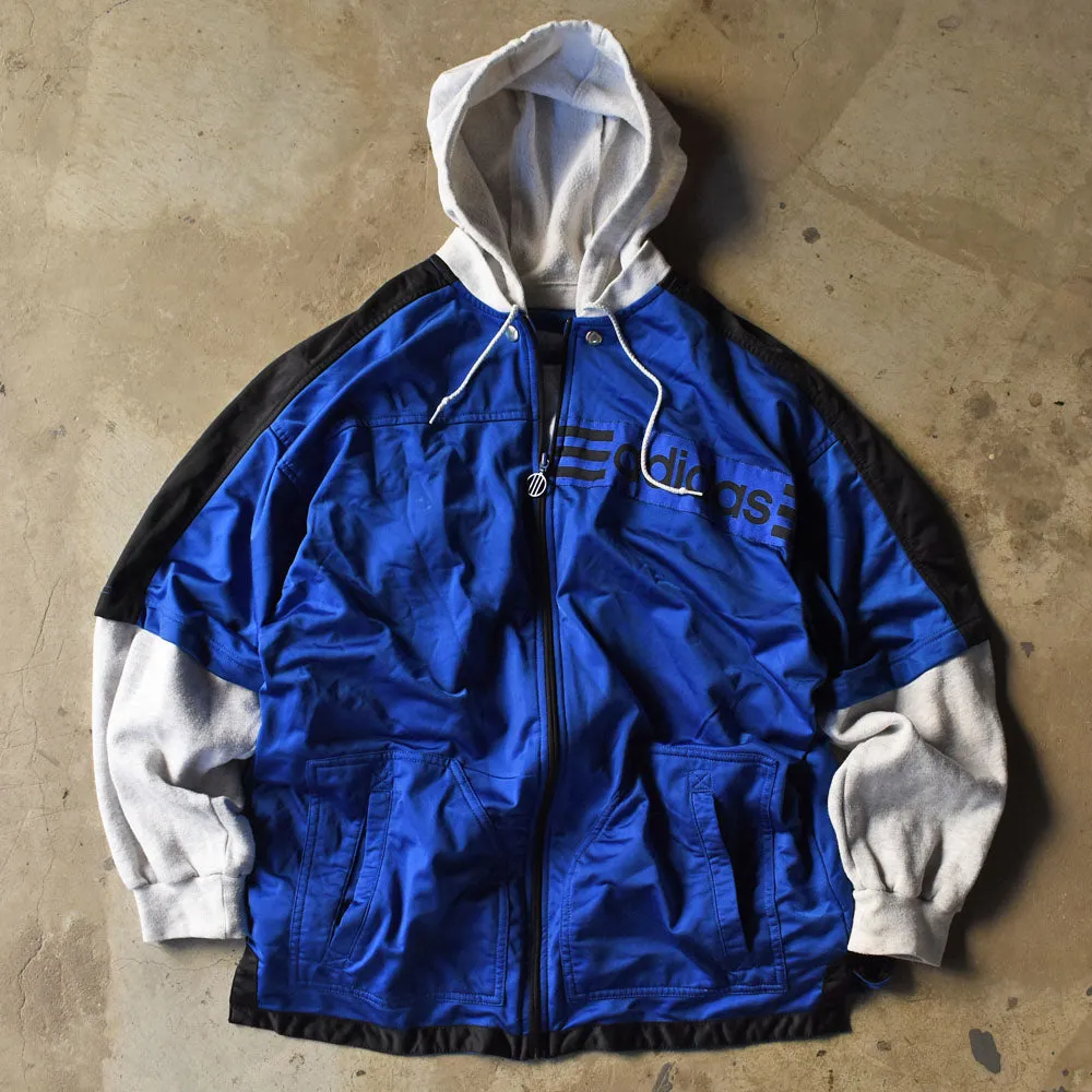 80’s adidas フード ライナー付き トラックジャケット 240621