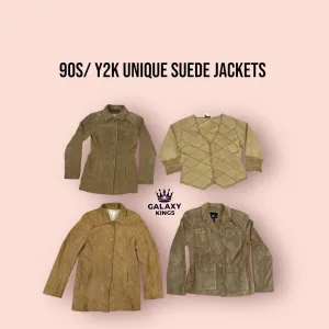 90S/ Y2K UNIQUE SUEDE JACKETS