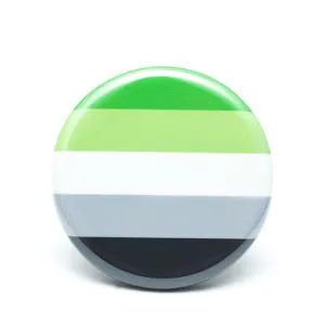 Aromantic pride flag button