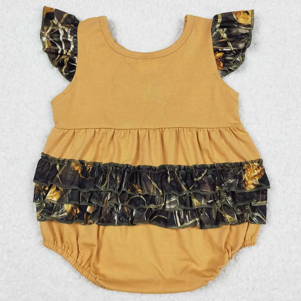 Baby Boys Rompers Let'em Run Camo Dog Dear Sibling Clothing Girls Rompers SR1660