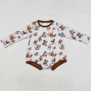 Baby Infant Boys Rompers Western Horse Rodeo Rompers LR1866