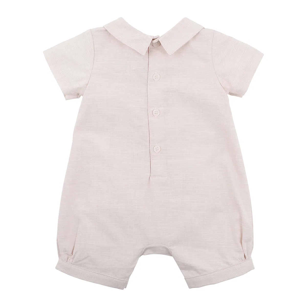 Bebe Edward Collar Romper in Stone (Size NB-1)