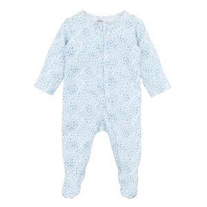 Bebe Riley Animal Print L/S Zip Romper (Size 0000-1)