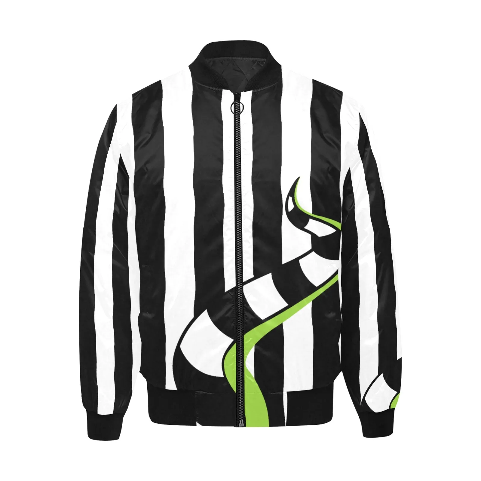 Beetlejuice & Sandworm Quilted Bomber Jacket