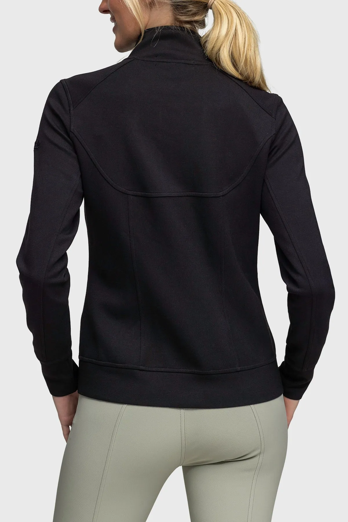 Black Scuba Full Zip Jacket