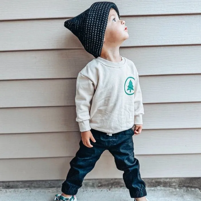 BLACK WarmHug Waffle Beanie