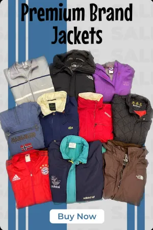 Branded Jackets North Face, Nike, Adidas and Other including Vintage pcs