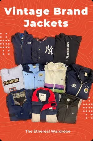Branded Jackets Vintage Inclusive Nike Adidas The North face and other brands