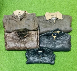 Branded leather jackets 5 pcs