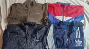*Branded North Face And Adidas Windbreaker jackets*
