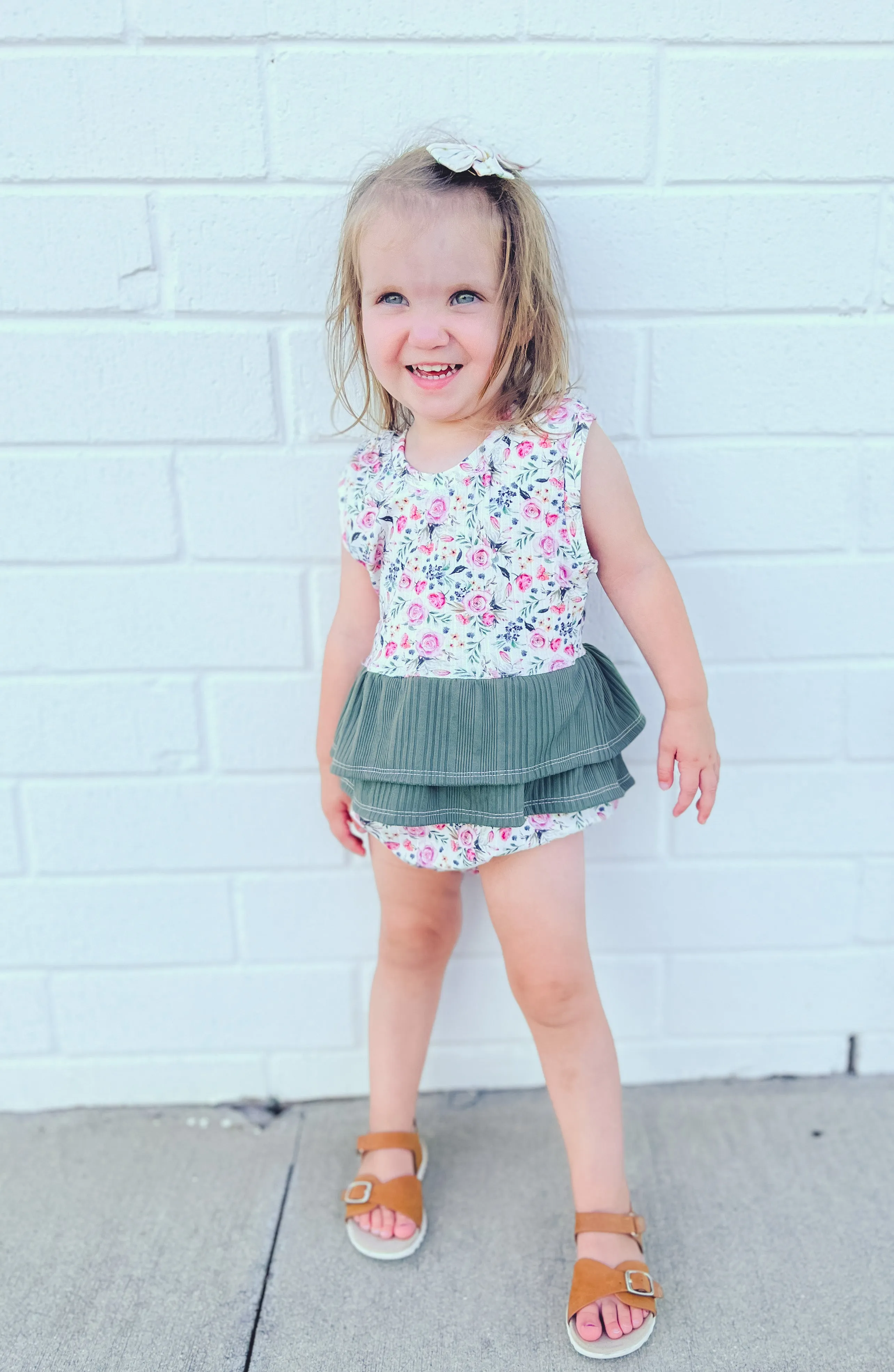 Child Plum Bubble Romper Digital Sewing Pattern Sizes NB-5T