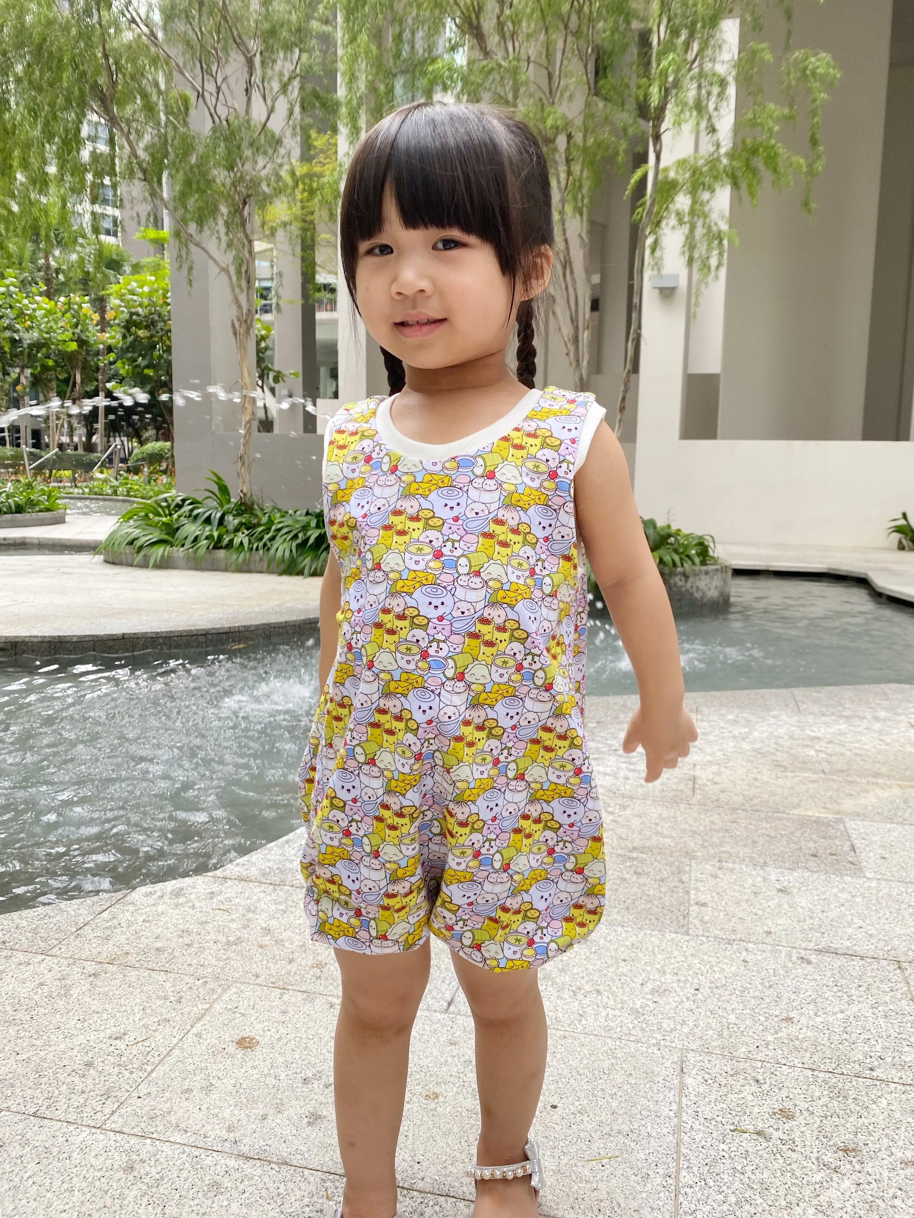 Child Plum Bubble Romper Digital Sewing Pattern Sizes NB-5T