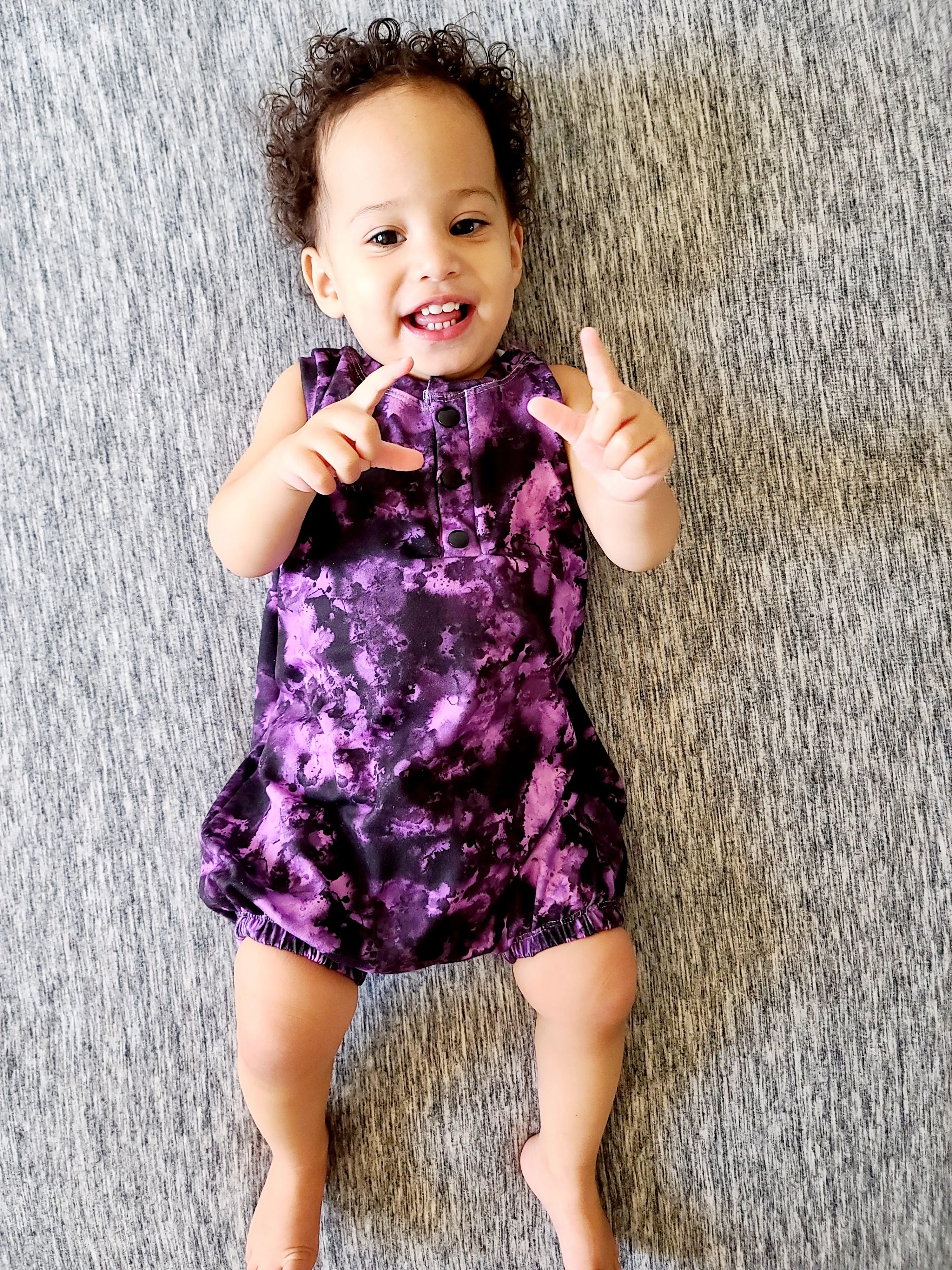 Child Plum Bubble Romper Digital Sewing Pattern Sizes NB-5T