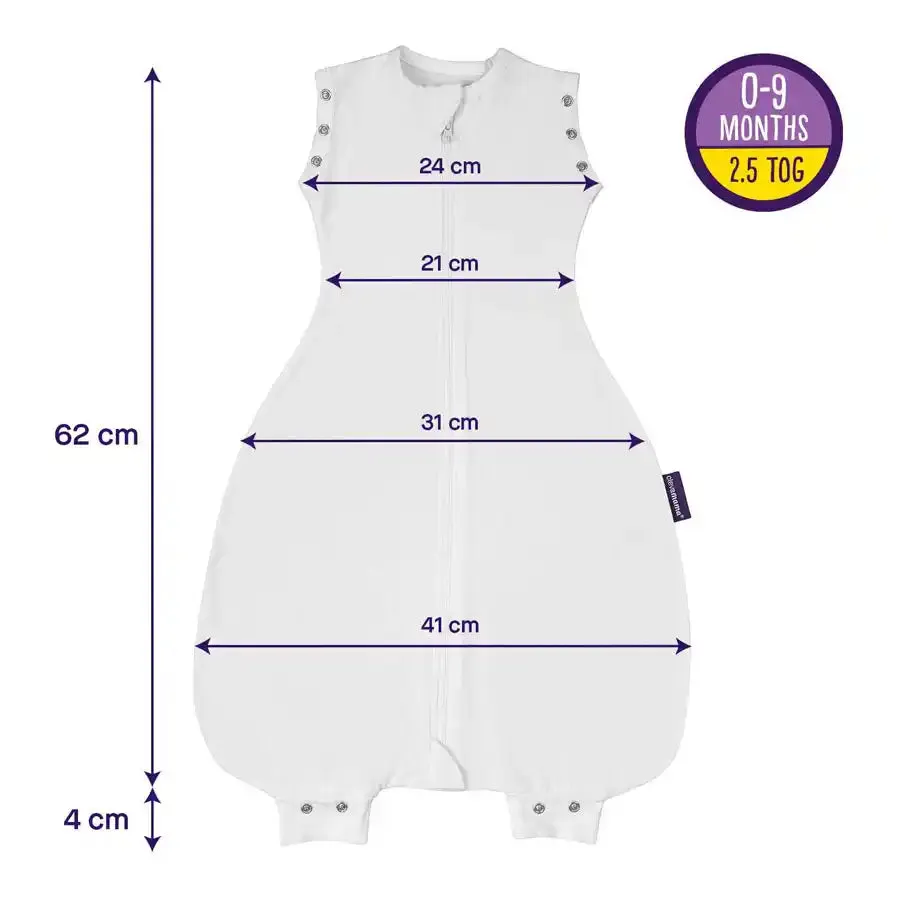 Clevamama 3 in 1 Nite Nite Romper 2.5 Tog (Blue) (0-9m)