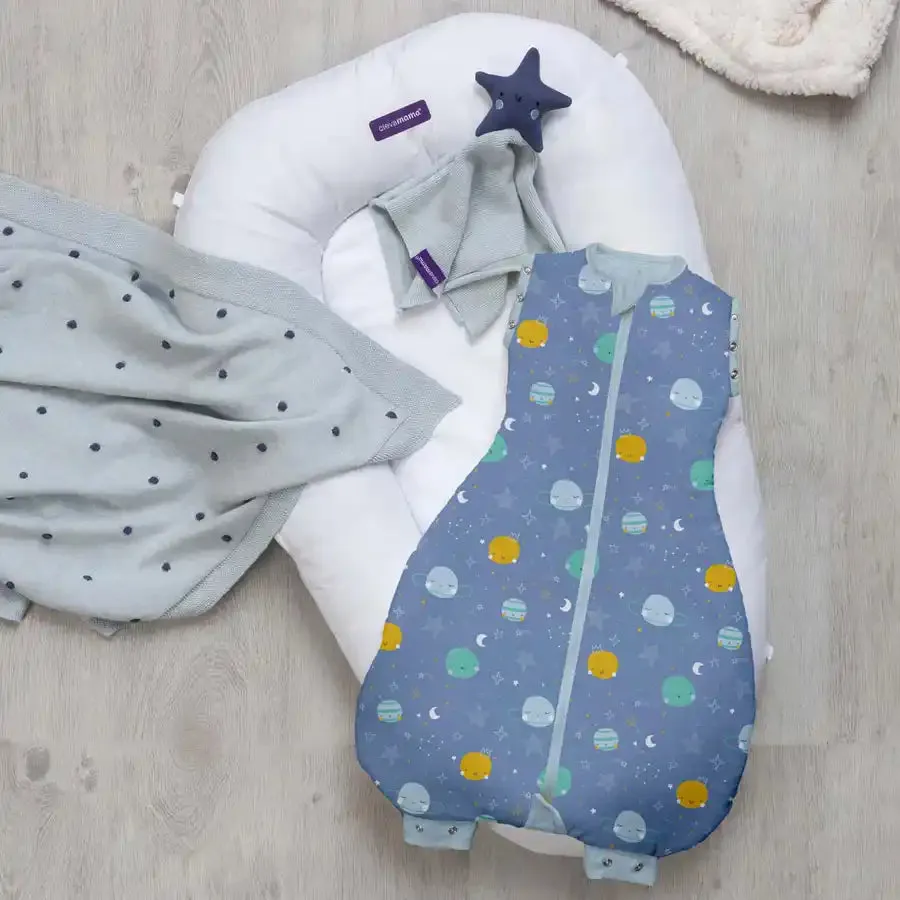 Clevamama 3 in 1 Nite Nite Romper 2.5 Tog (Blue) (0-9m)