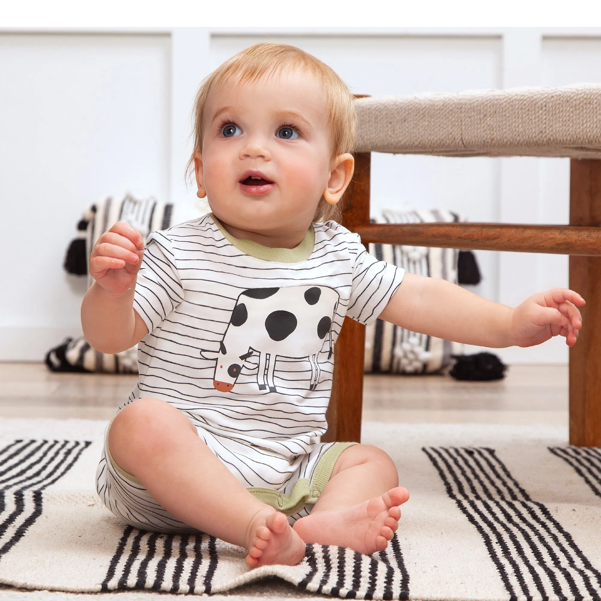 Cow Shortie Romper