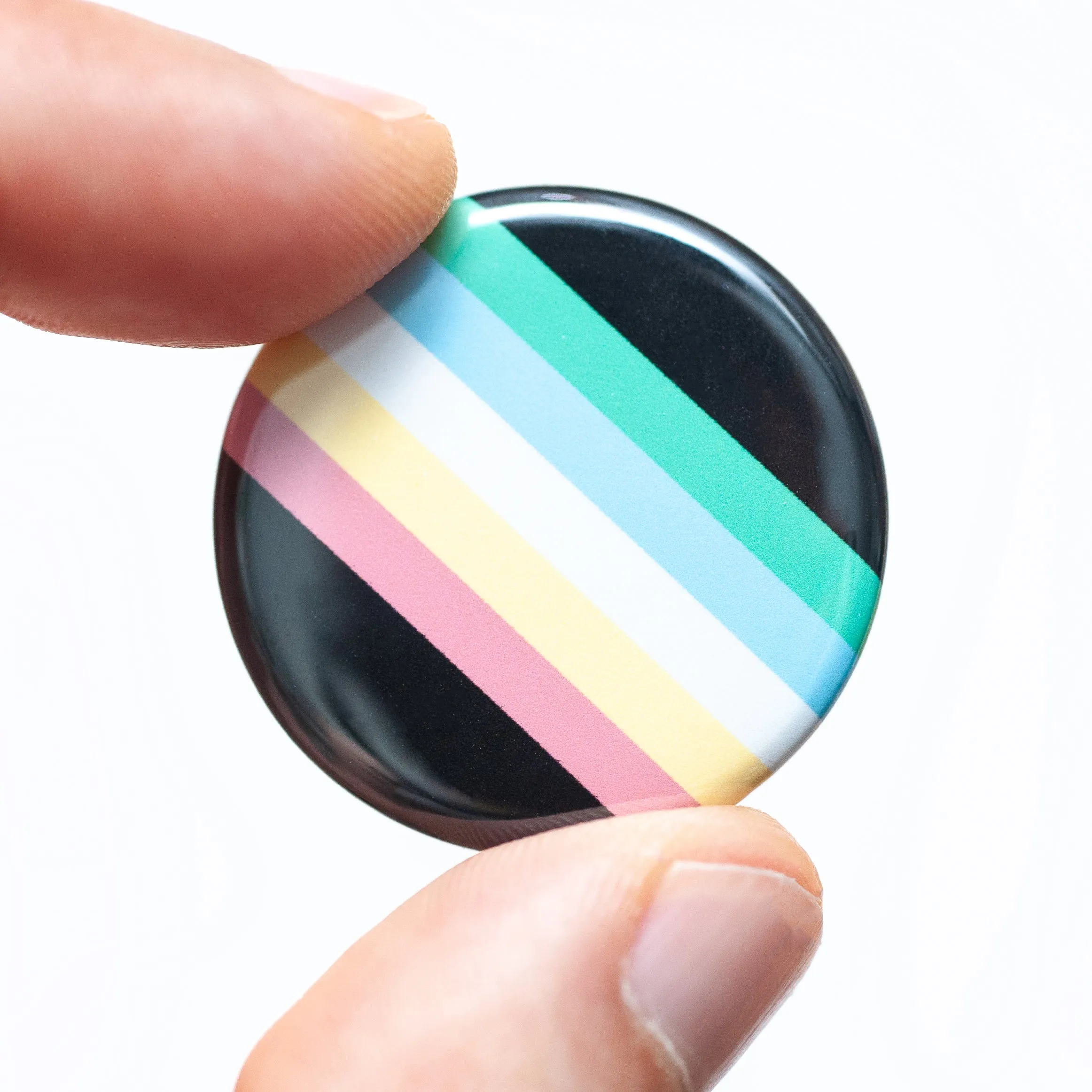 Disability pride flag button