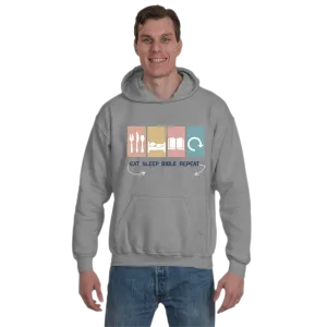 Eat, Sleep, Bible, Repeat Hoodie
