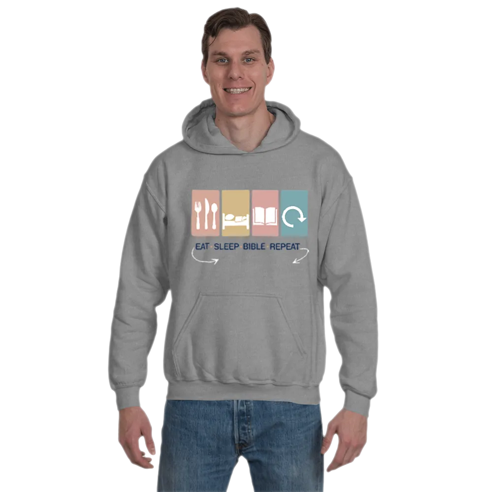 Eat, Sleep, Bible, Repeat Hoodie