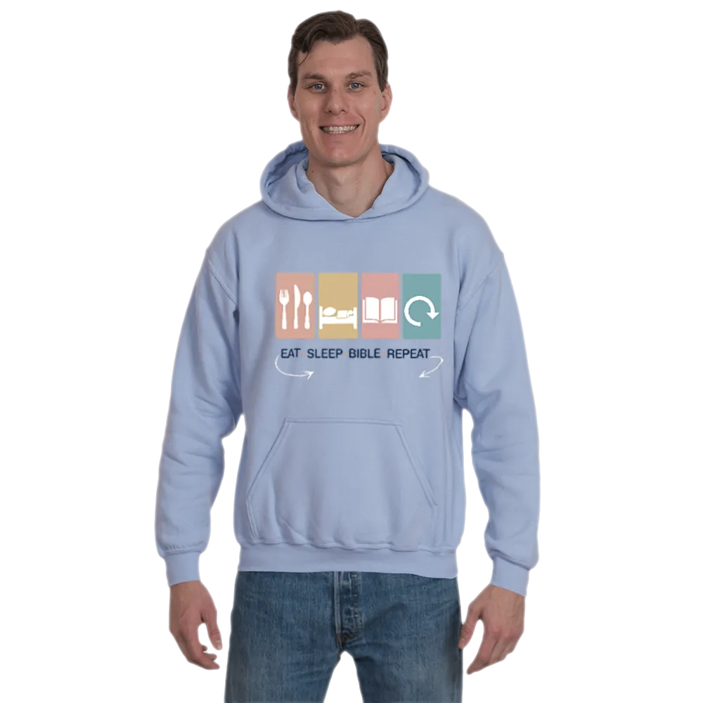 Eat, Sleep, Bible, Repeat Hoodie