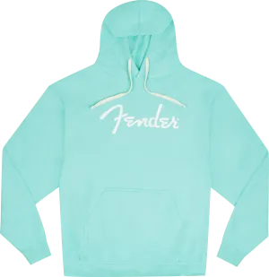 Fender® Spaghetti Logo Hoodie, Daphne Blue