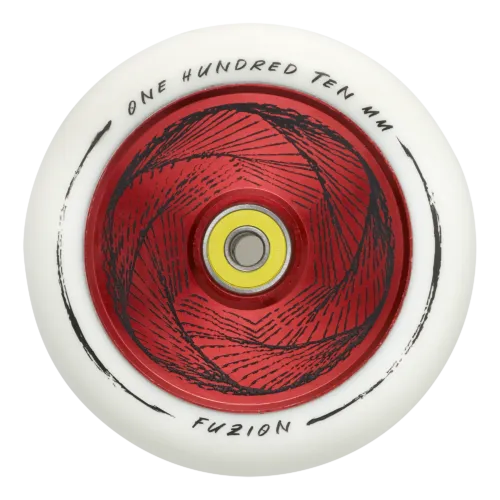 Fuzion Marker 110mm Hollowcore Red Core w/ White PU (Pair)