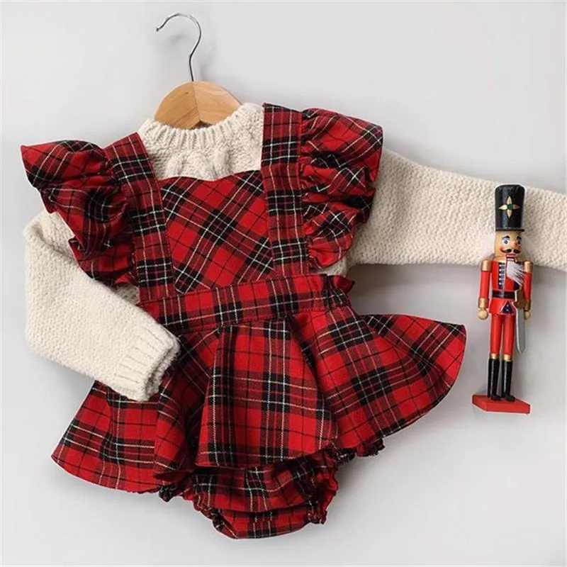 Holly Tartan Romper Set