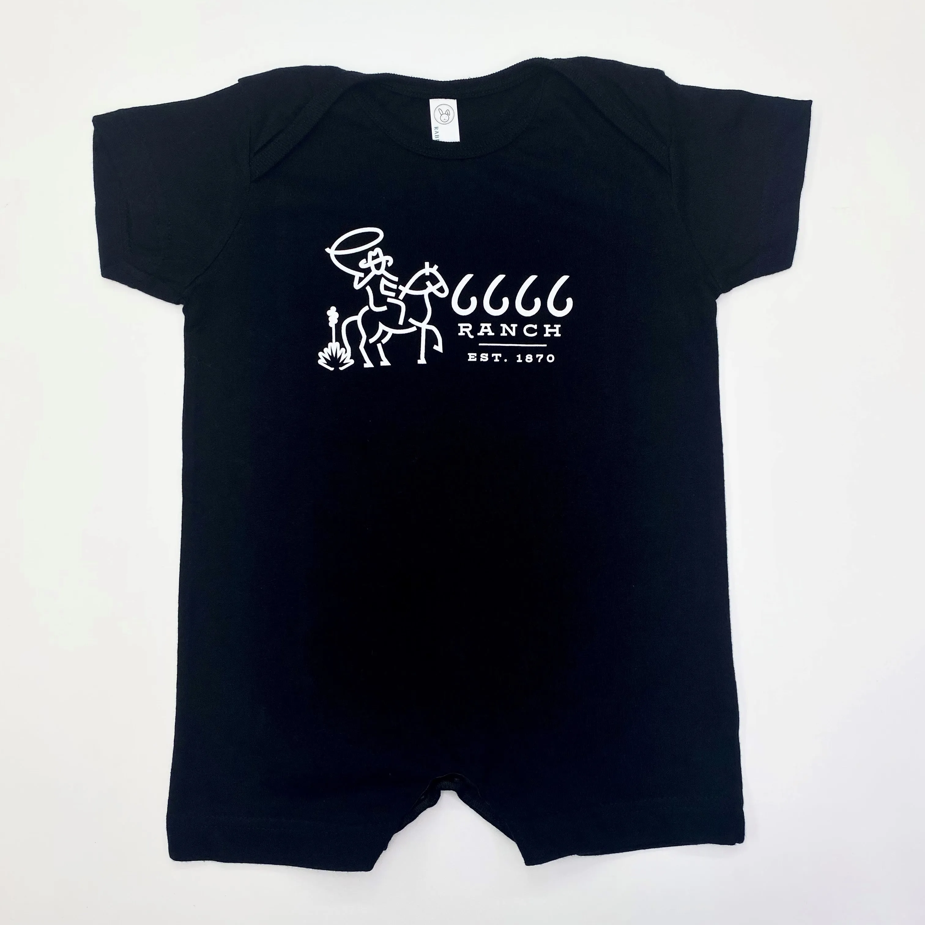 Infant Retro Cowboy Romper Black