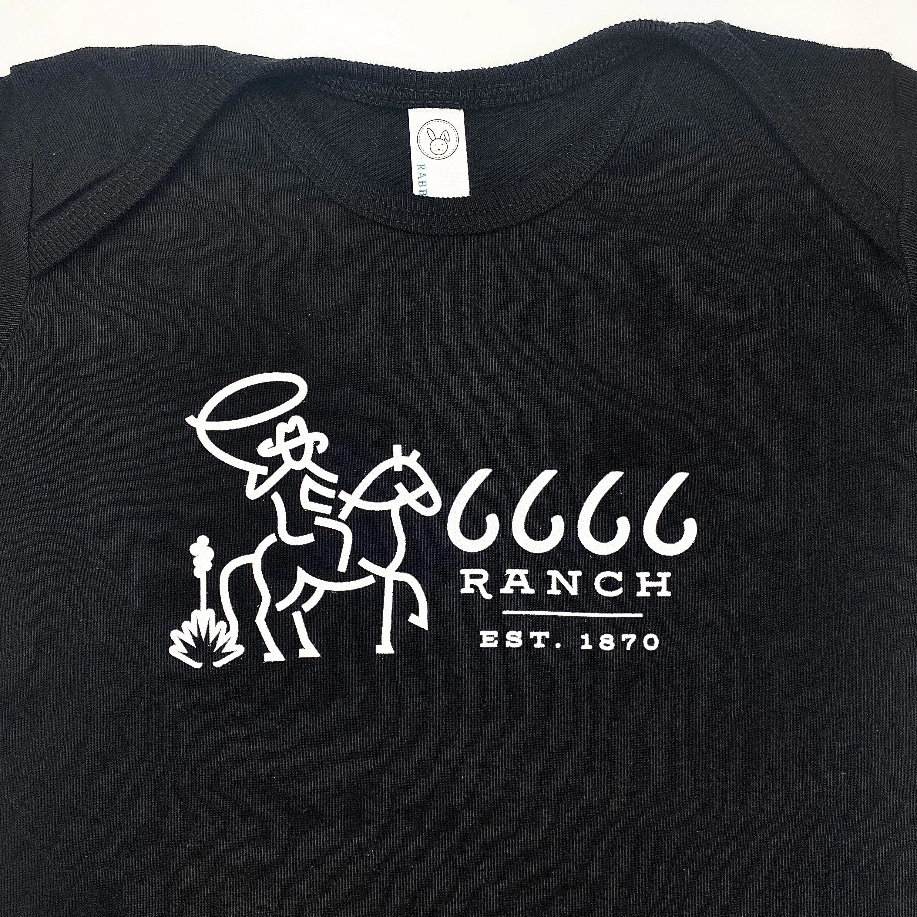 Infant Retro Cowboy Romper Black