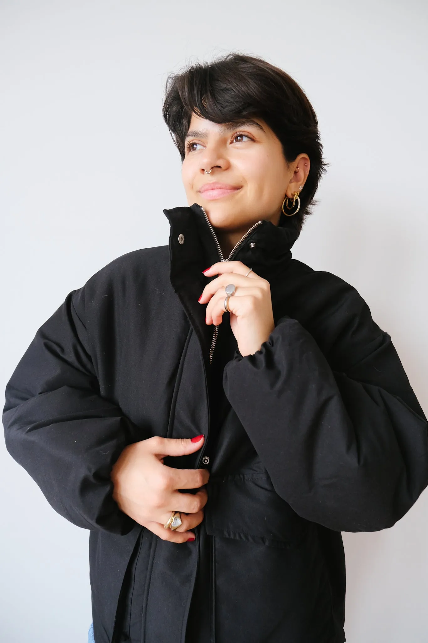 jacket - picea - black
