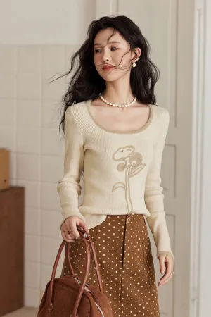 Knitted Bottoming Shirt for Women