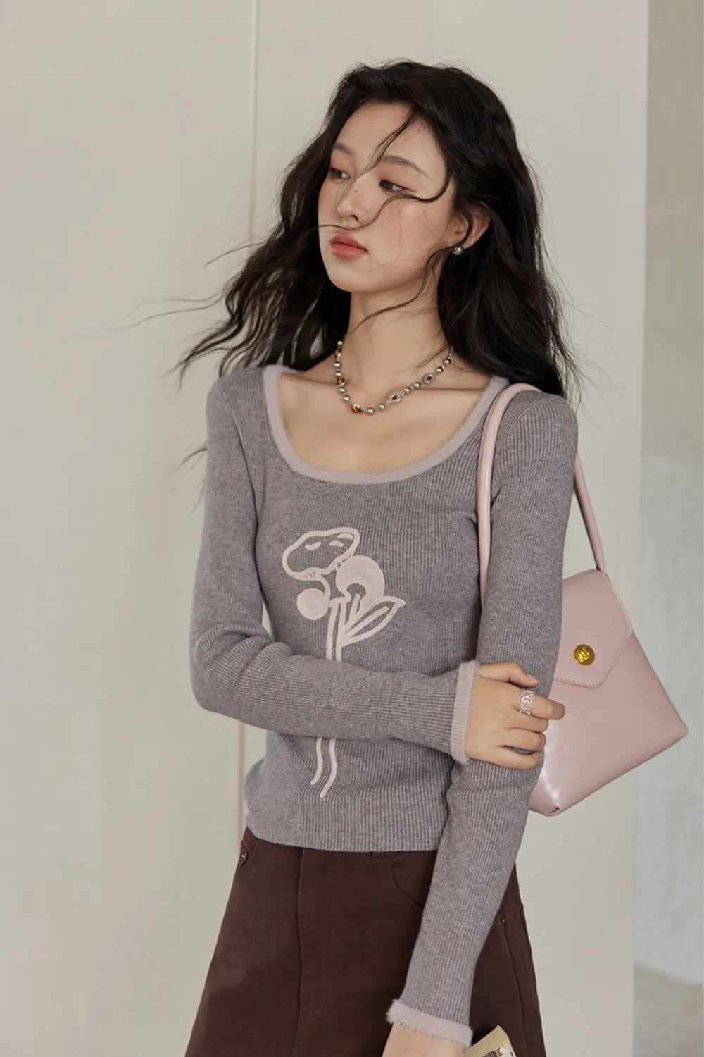Knitted Bottoming Shirt for Women