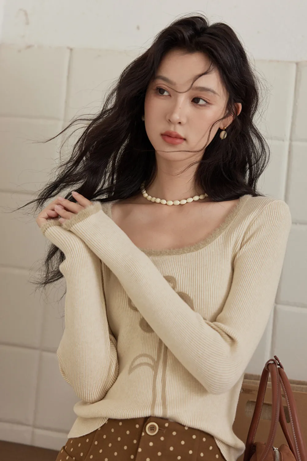 Knitted Bottoming Shirt for Women