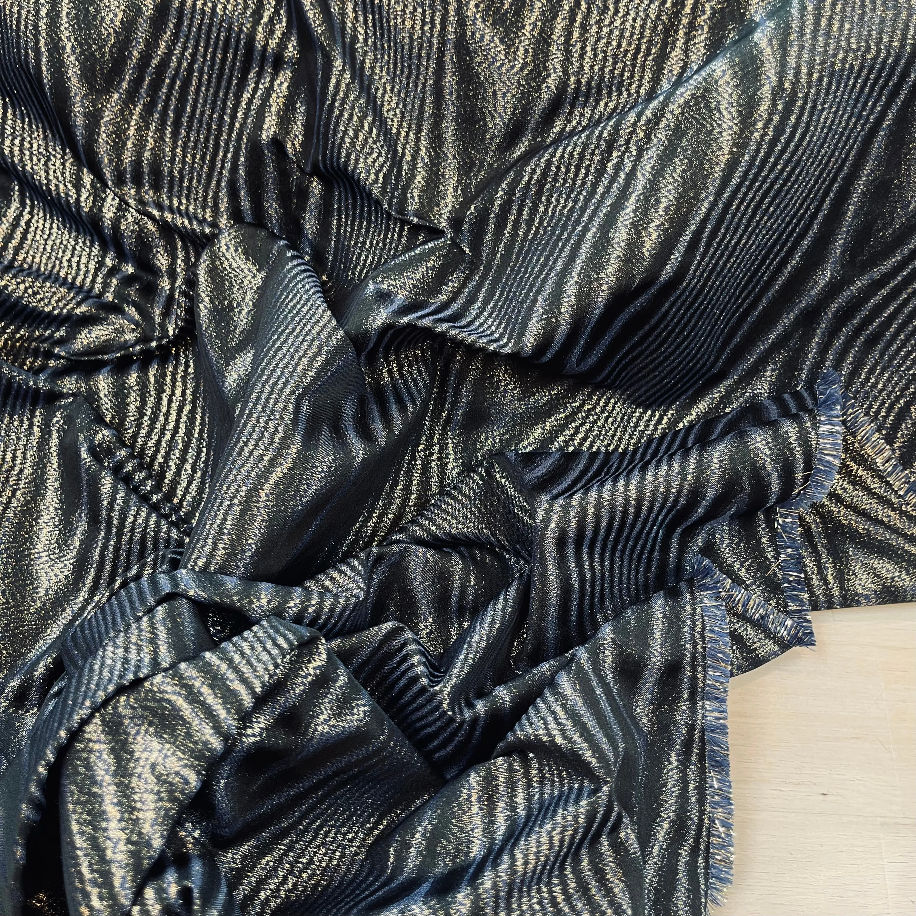 Midnight Waves Mid Weight Taffeta