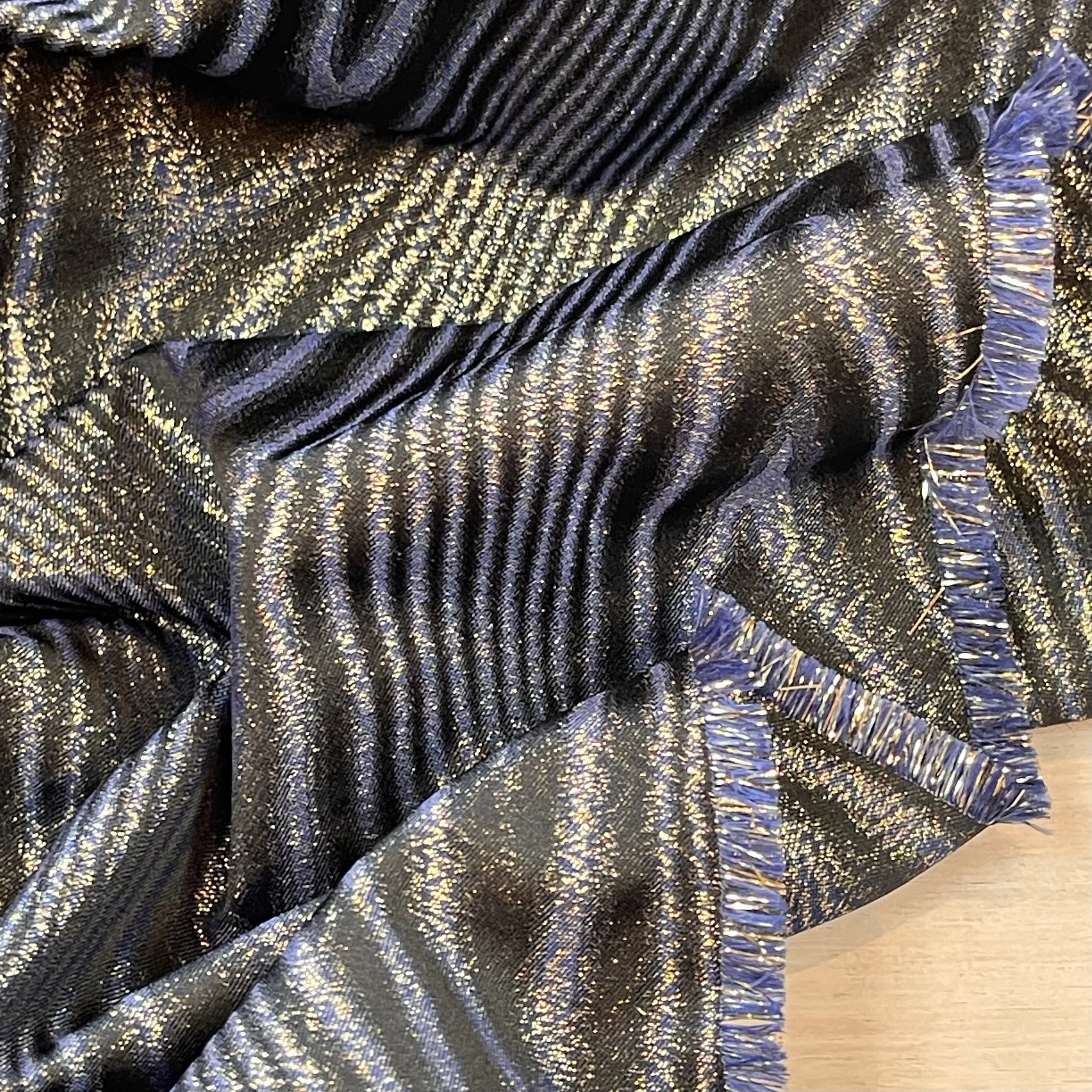 Midnight Waves Mid Weight Taffeta