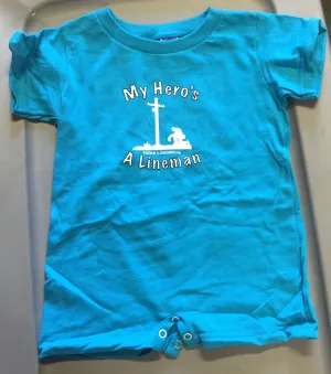My Hero's A Lineman Romper