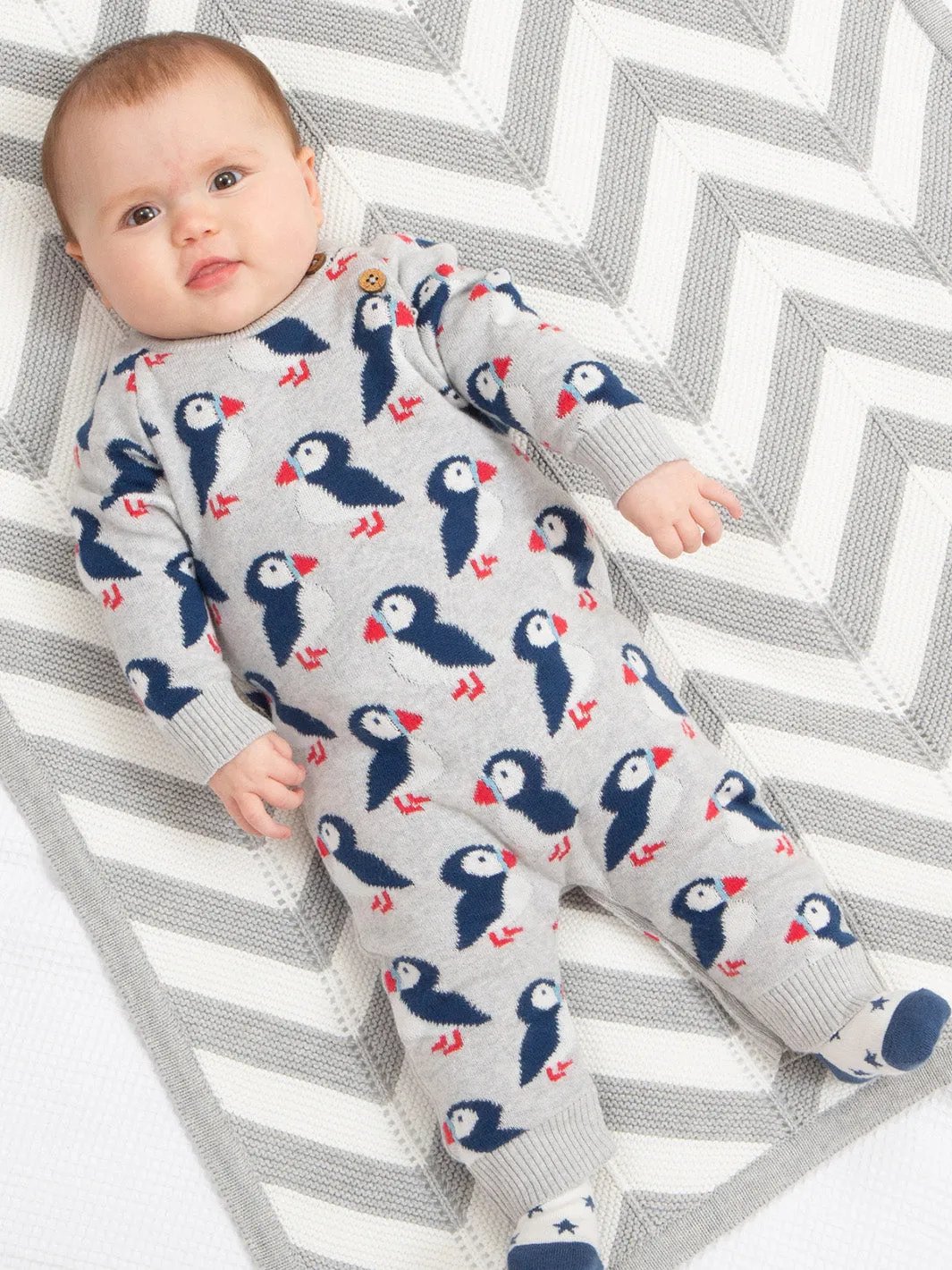 Puffin Knit Romper