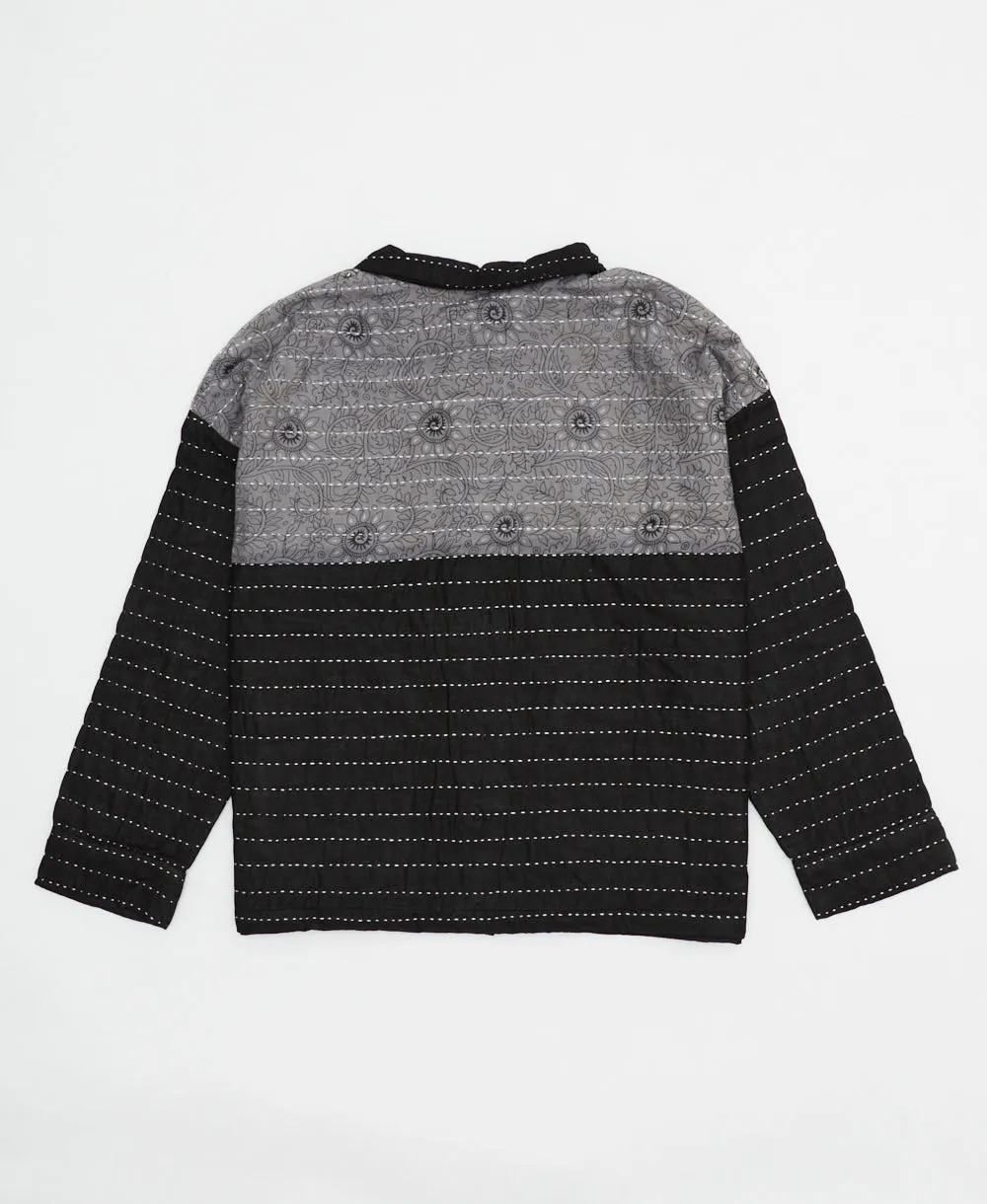 Quilted Chore Jacket - Charcoal - No. 240516 - Large