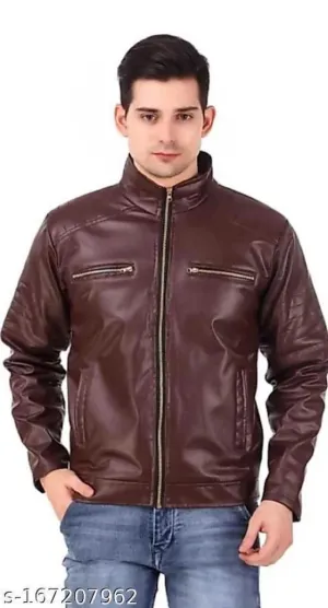 Quilted Faux Leather Jacket