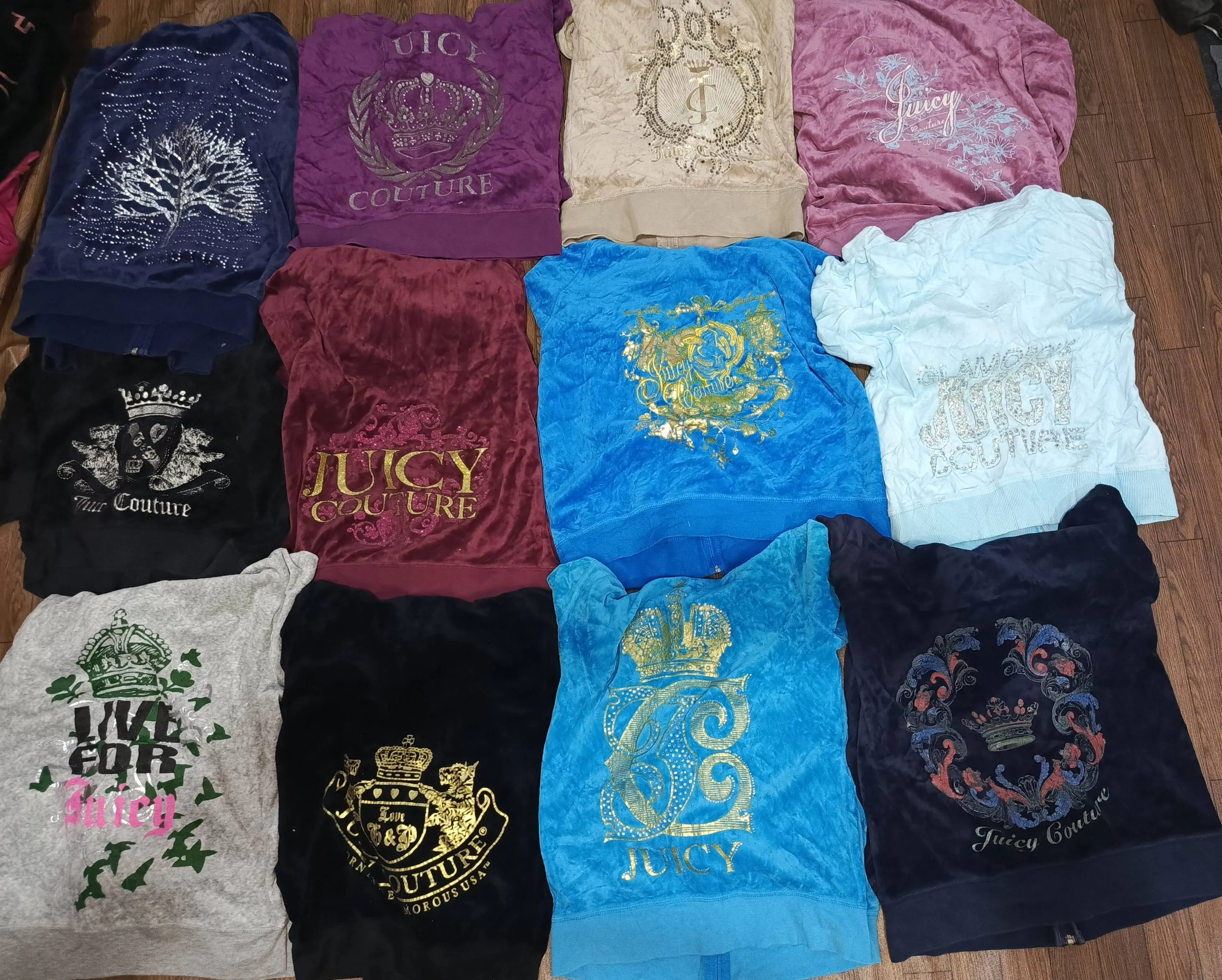 " Y2K  " Juicy Couture Velour Jackets 24 pieces (Art 00202