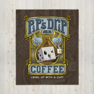 "Pip's Drip Coffee" Throw Blanket