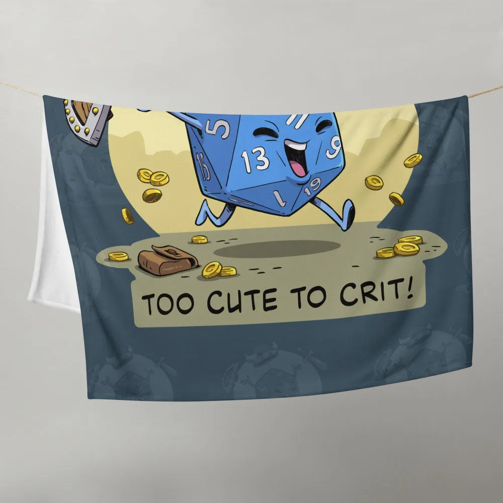 "Too Cute To Crit" Throw Blanket
