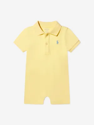 Ralph Lauren Baby Boys Polo Romper in Yellow