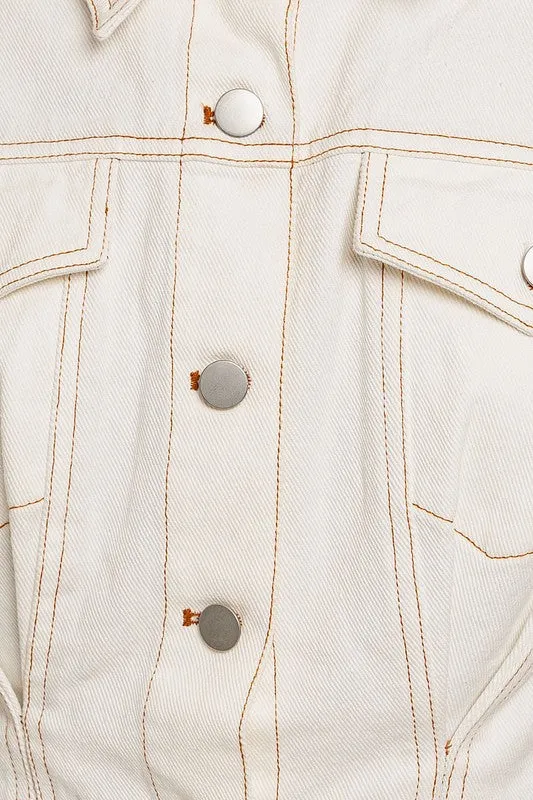 Short Sleeve Denim Romper  * Online Only*