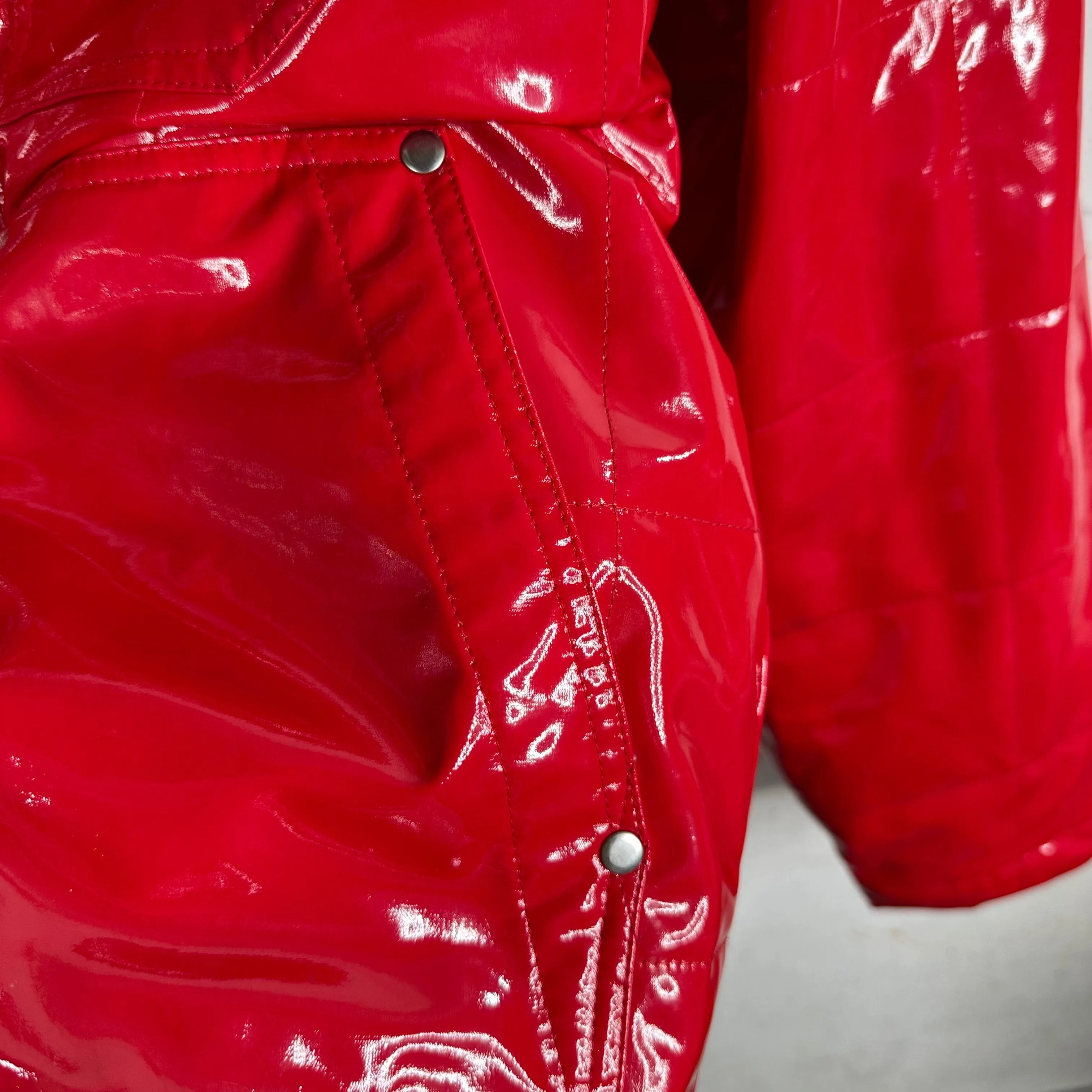 Supreme Quilted Patented Vinyl Chore Jacket