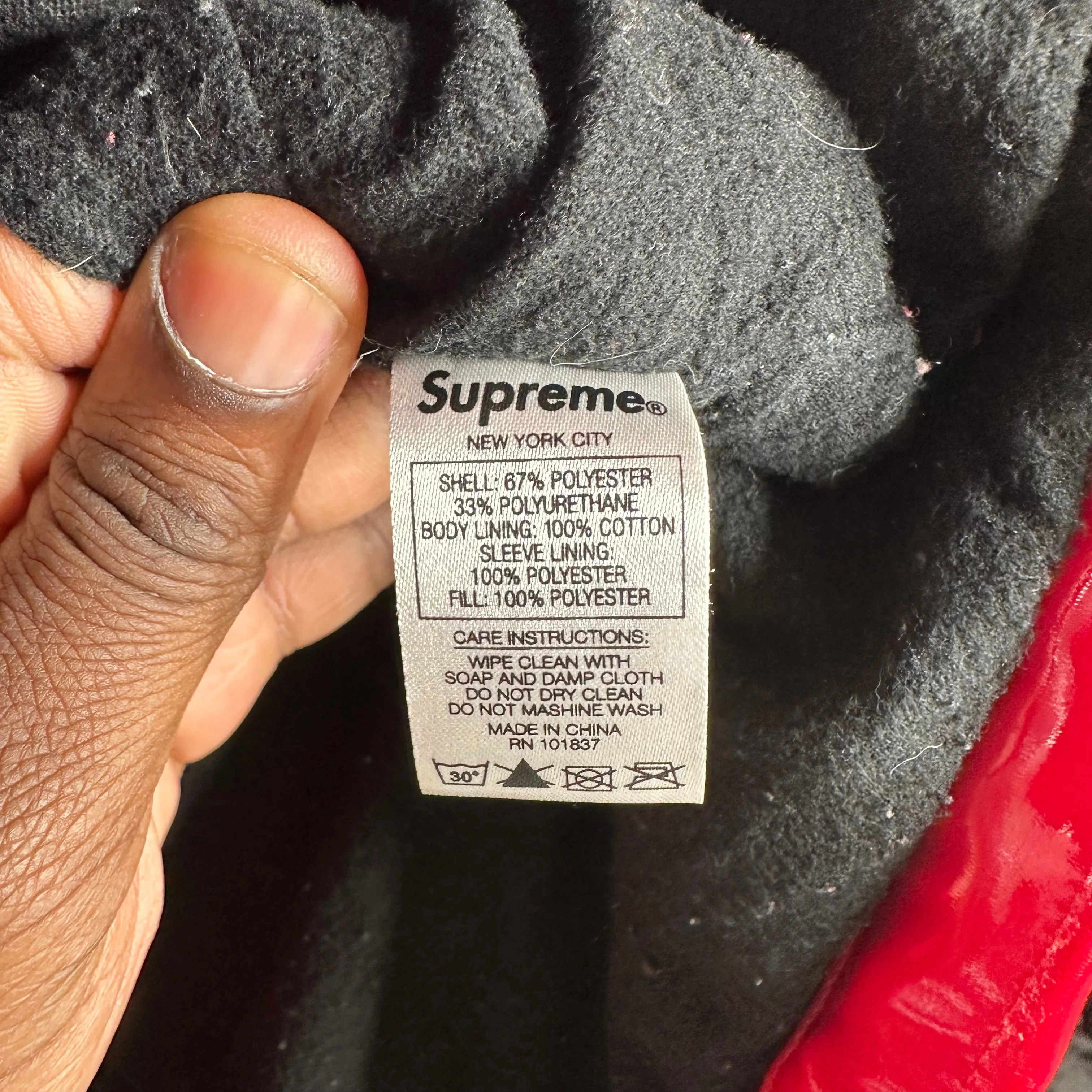 Supreme Quilted Patented Vinyl Chore Jacket