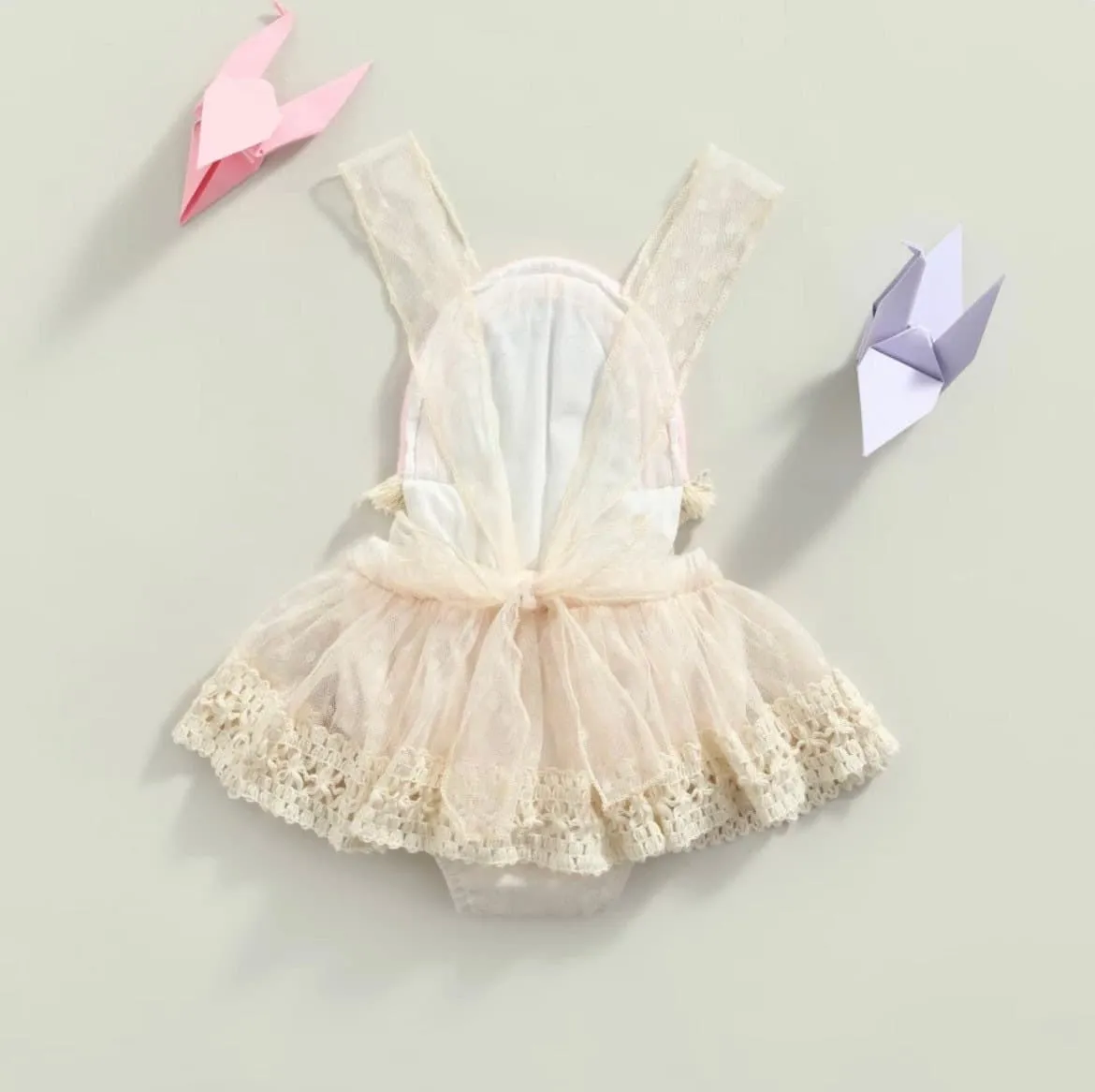 Zara - Baby Rainbow Lace Romper